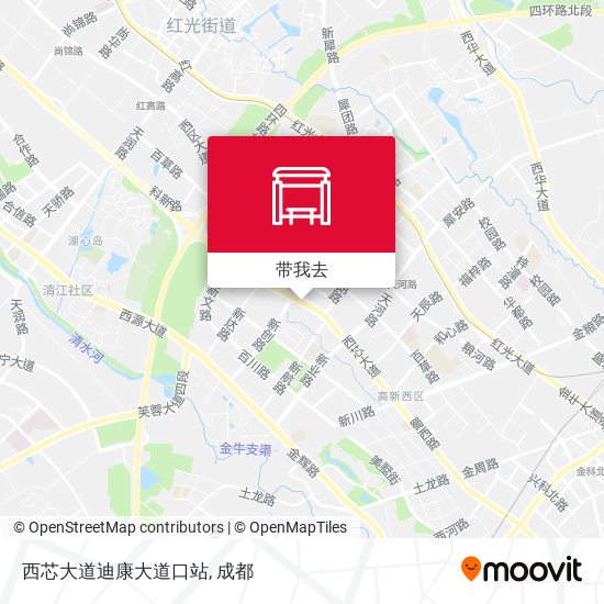 西芯大道迪康大道口站地图