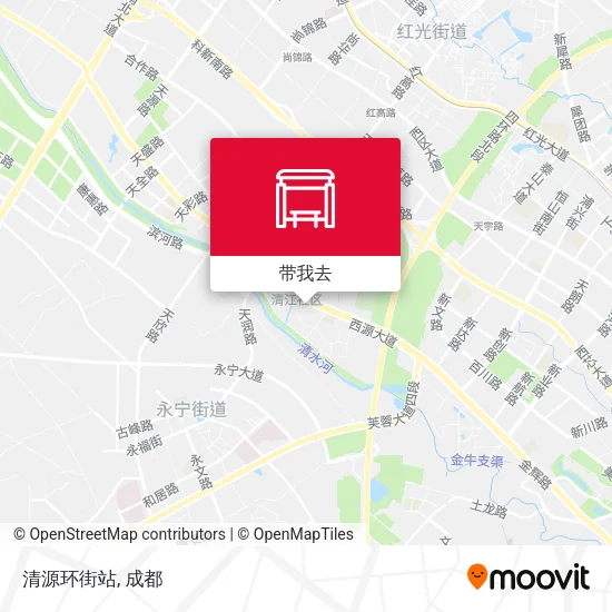 清源环街站地图