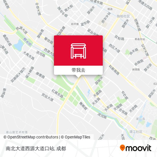 南北大道西源大道口站地图