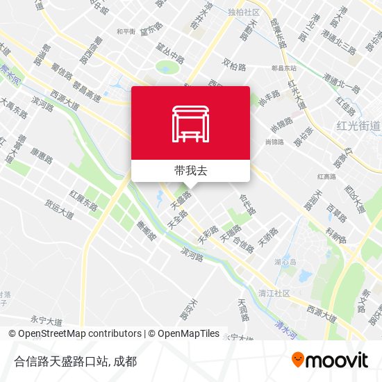 合信路天盛路口站地图