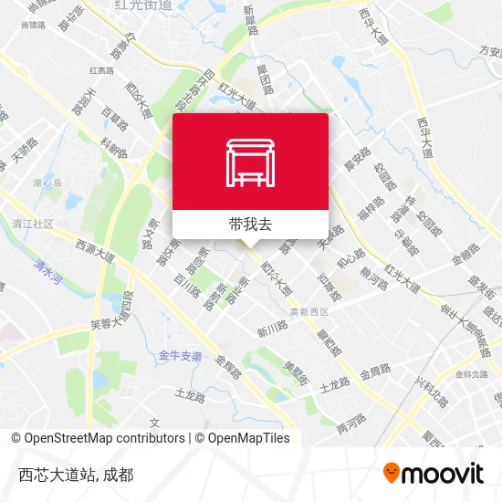 西芯大道站地图