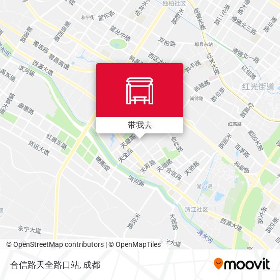 合信路天全路口站地图