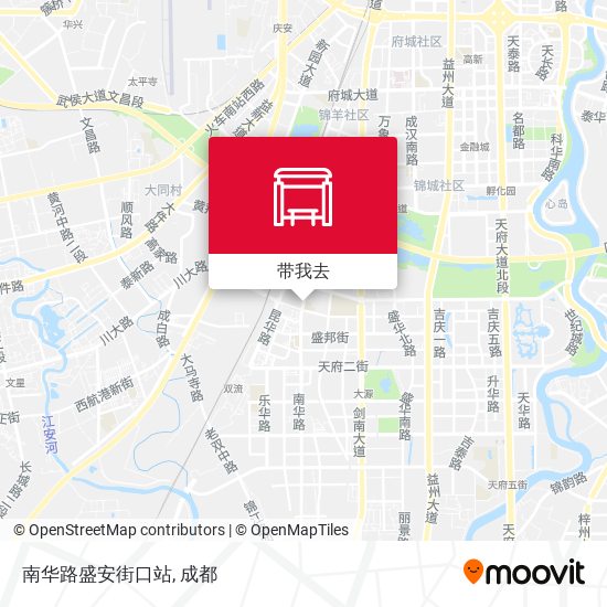 南华路盛安街口站地图