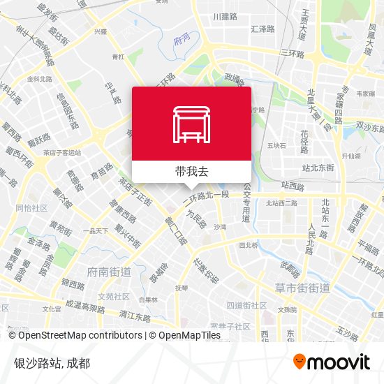 银沙路站地图