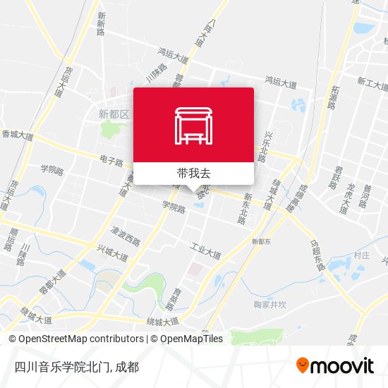 四川音乐学院北门地图