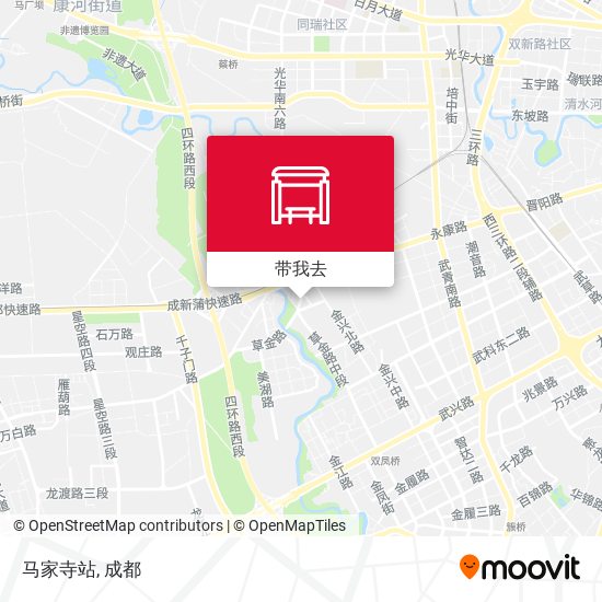 马家寺站地图