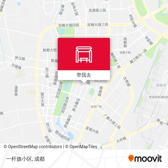 一杆旗小区地图