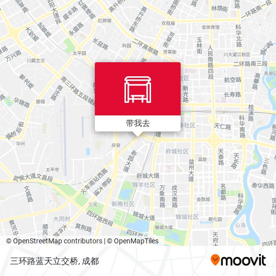 三环路蓝天立交桥地图
