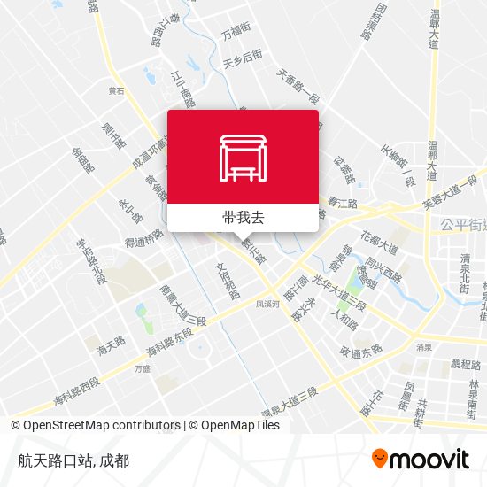 航天路口站地图