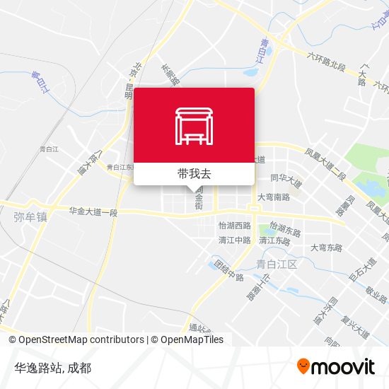 华逸路站地图