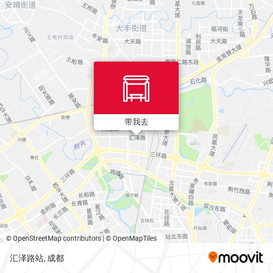 汇泽路站地图