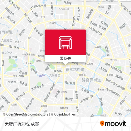 天府广场东站地图
