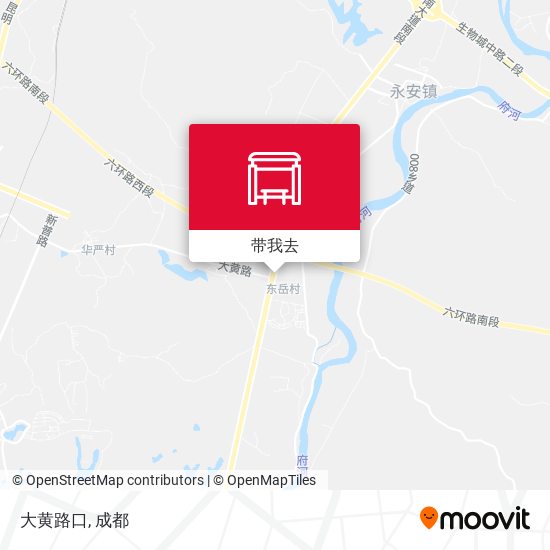 大黄路口地图
