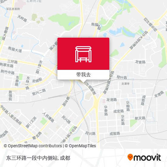 东三环路一段中内侧站地图