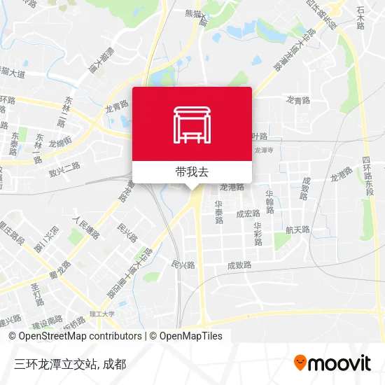 三环龙潭立交站地图
