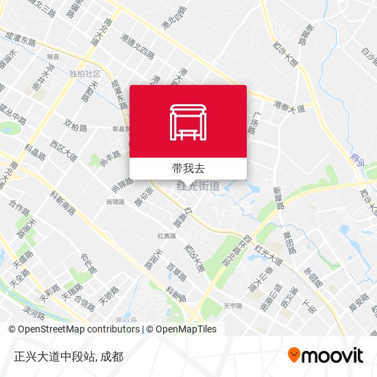 正兴大道中段站地图