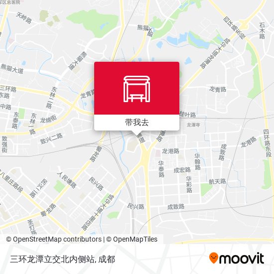 三环龙潭立交北内侧站地图