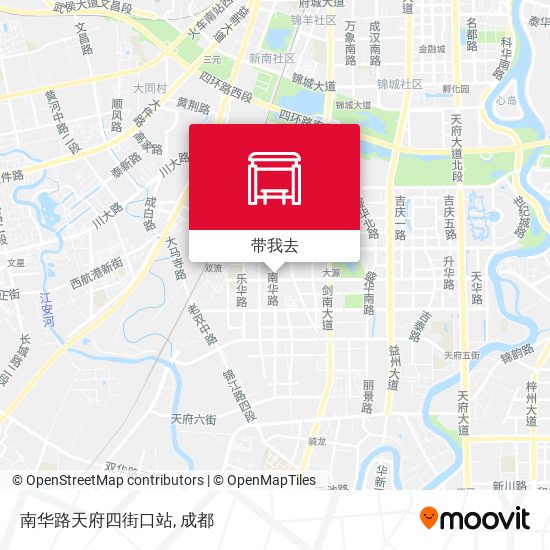 南华路天府四街口站地图