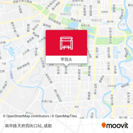 南华路天府四街口站地图