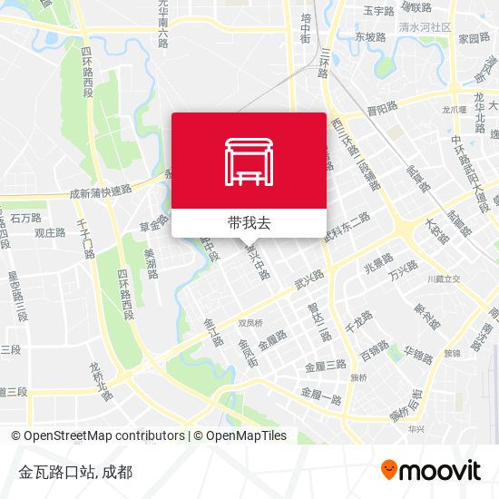 金瓦路口站地图
