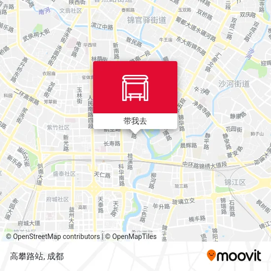 高攀路站地图