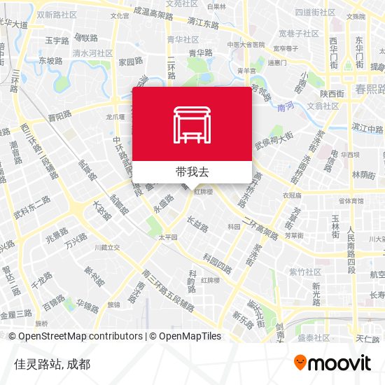 佳灵路站地图