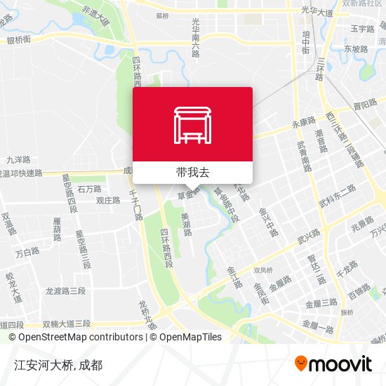 江安河大桥地图