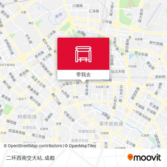 二环西南交大站地图