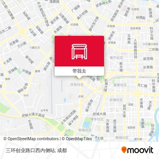 三环创业路口西内侧站地图