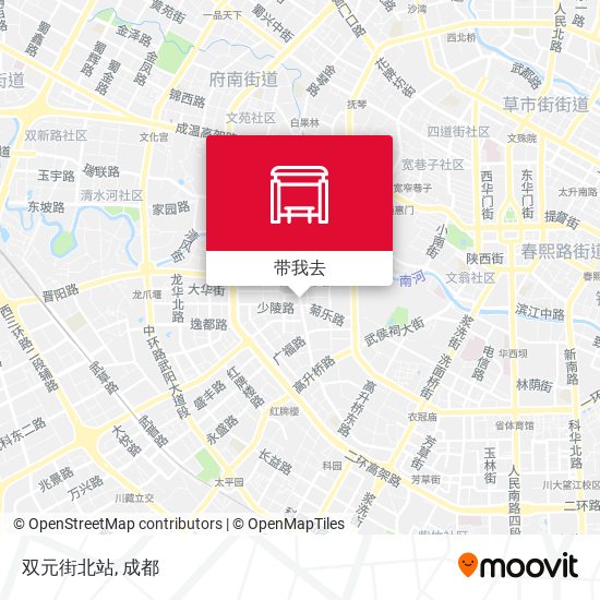 双元街北站地图