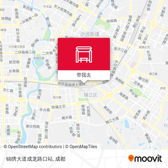 锦绣大道成龙路口站地图