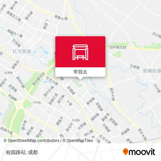 校园路站地图