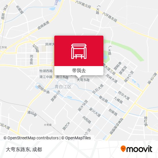 大弯东路东地图