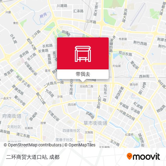 二环商贸大道口站地图
