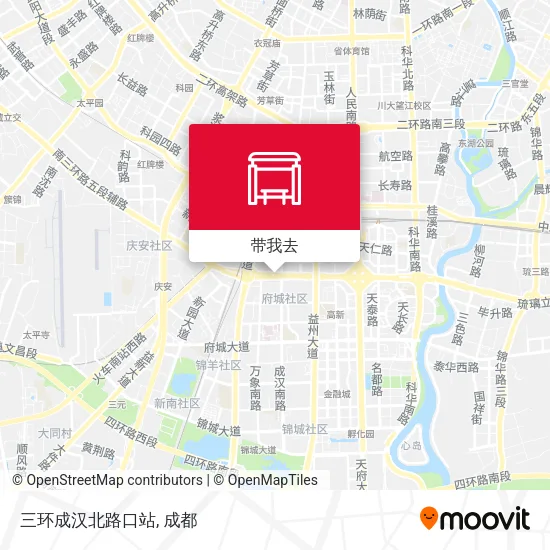 三环成汉北路口站地图