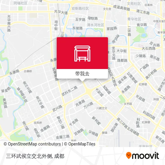 三环武侯立交北外侧地图