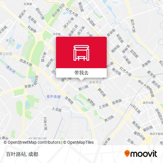 百叶路站地图