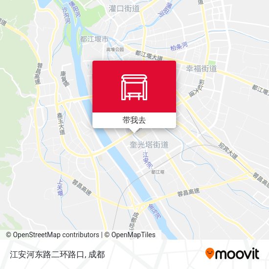 江安河东路二环路口地图