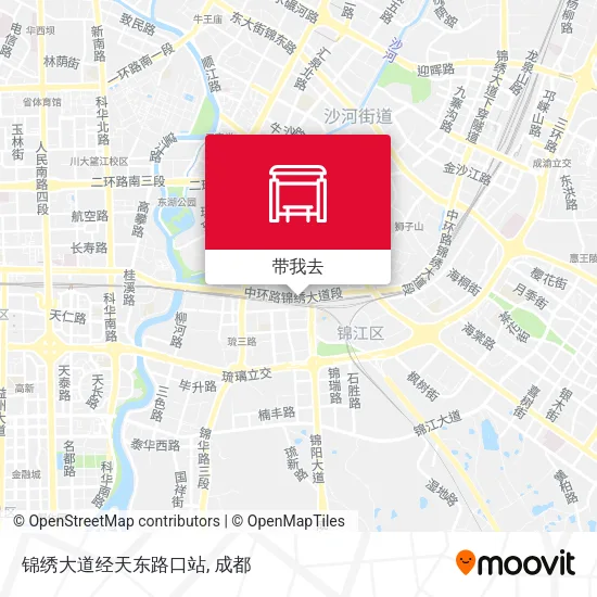 锦绣大道经天东路口站地图