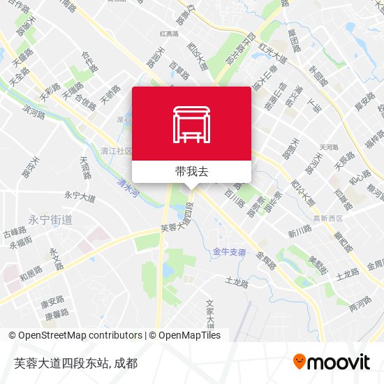 芙蓉大道四段东站地图