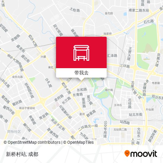 新桥村站地图