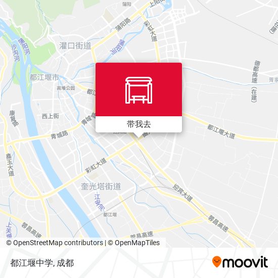 都江堰中学地图