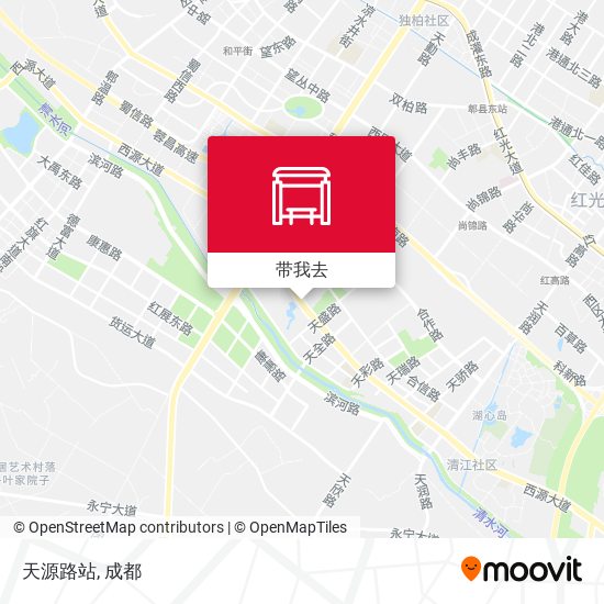 天源路站地图