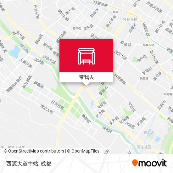 西源大道中站地图