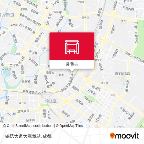 锦绣大道大观堰站地图