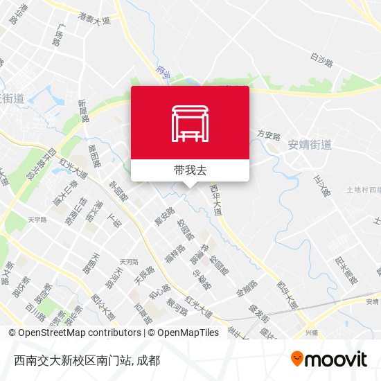 西南交大新校区南门站地图