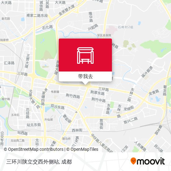 三环川陕立交西外侧站地图