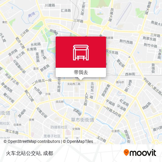 火车北站公交站地图