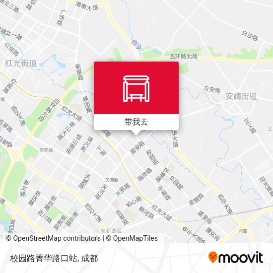 校园路菁华路口站地图
