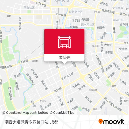 潮音大道武青东四路口站地图